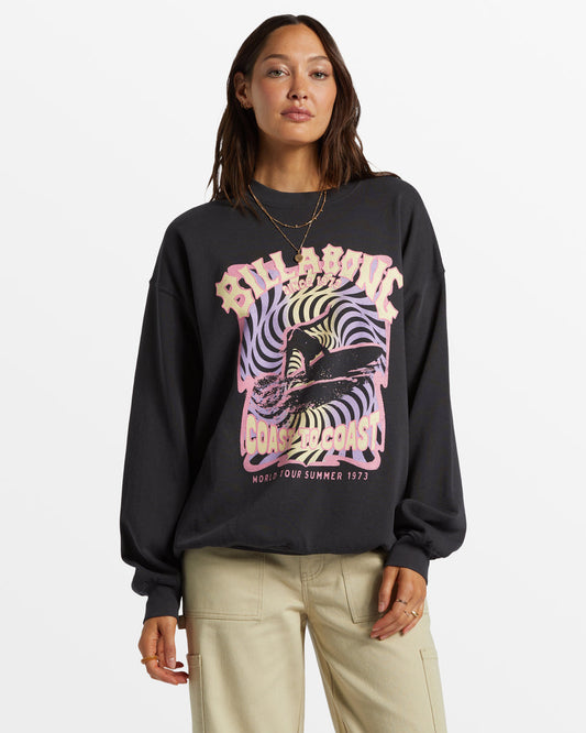 Billabong Ride In Oversized Crew Sweatshirt - 88 Gear