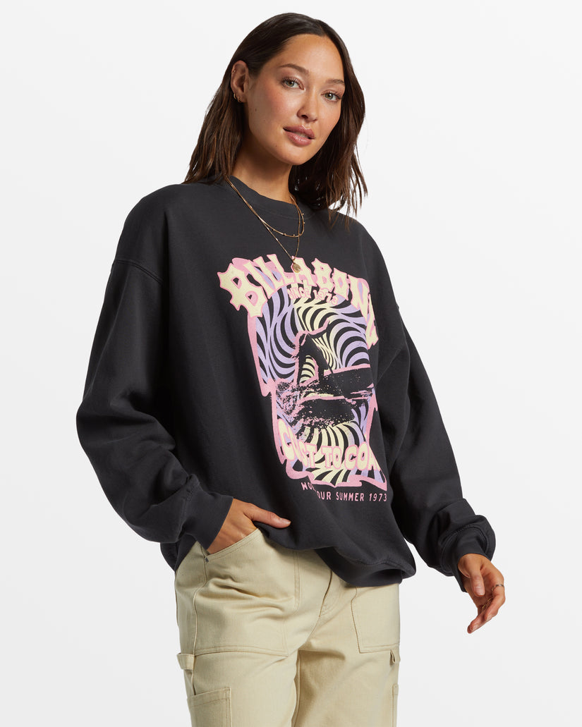 Billabong Ride In Oversized Crew Sweatshirt - 88 Gear