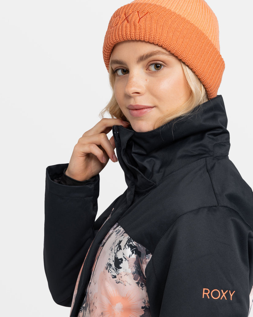 Roxy Jetty Block Snow Jacket - Peach Pink Dreamy Picture