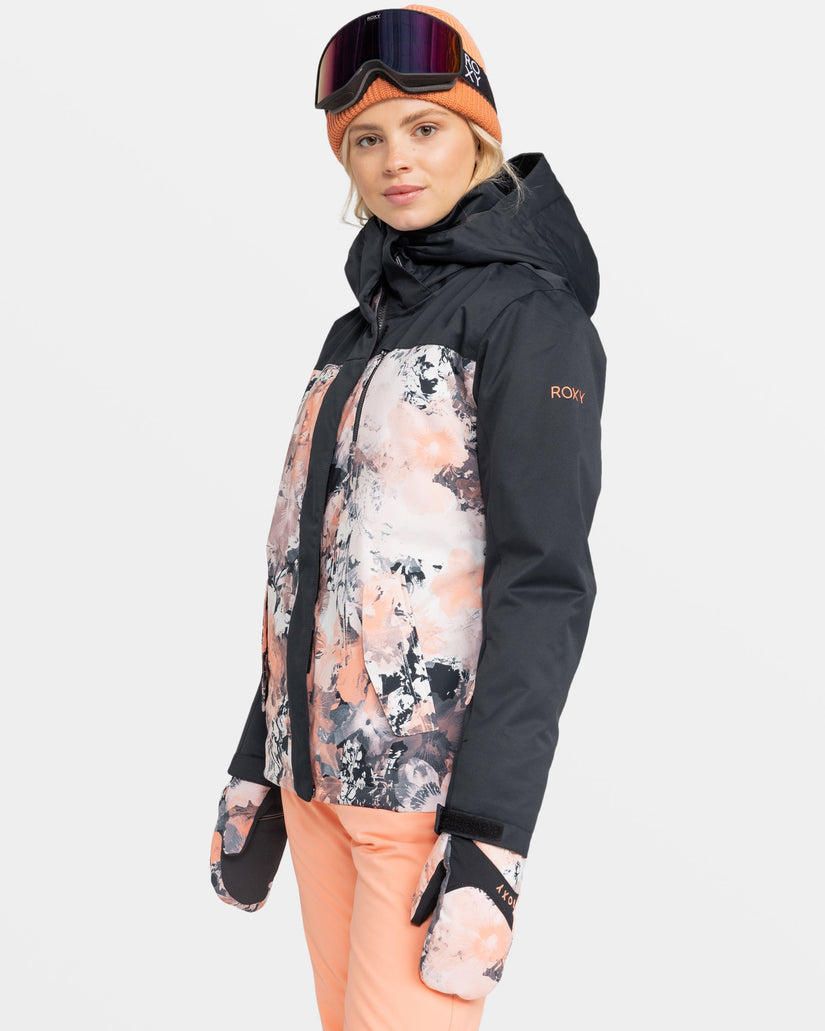 Roxy Jetty Block Snow Jacket - Peach Pink Dreamy Picture