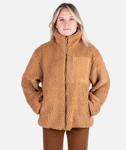 Jetty Cedar Hi Pile Fleece Jacket