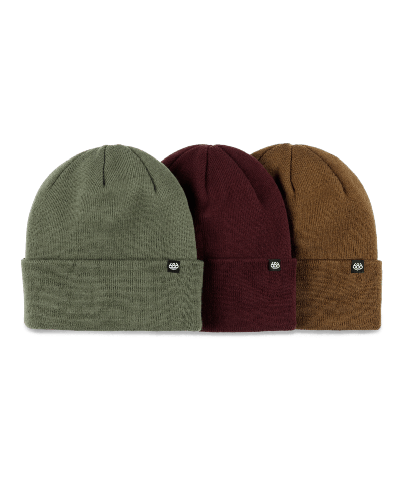 686 Roll Up Beanie 3 Pack