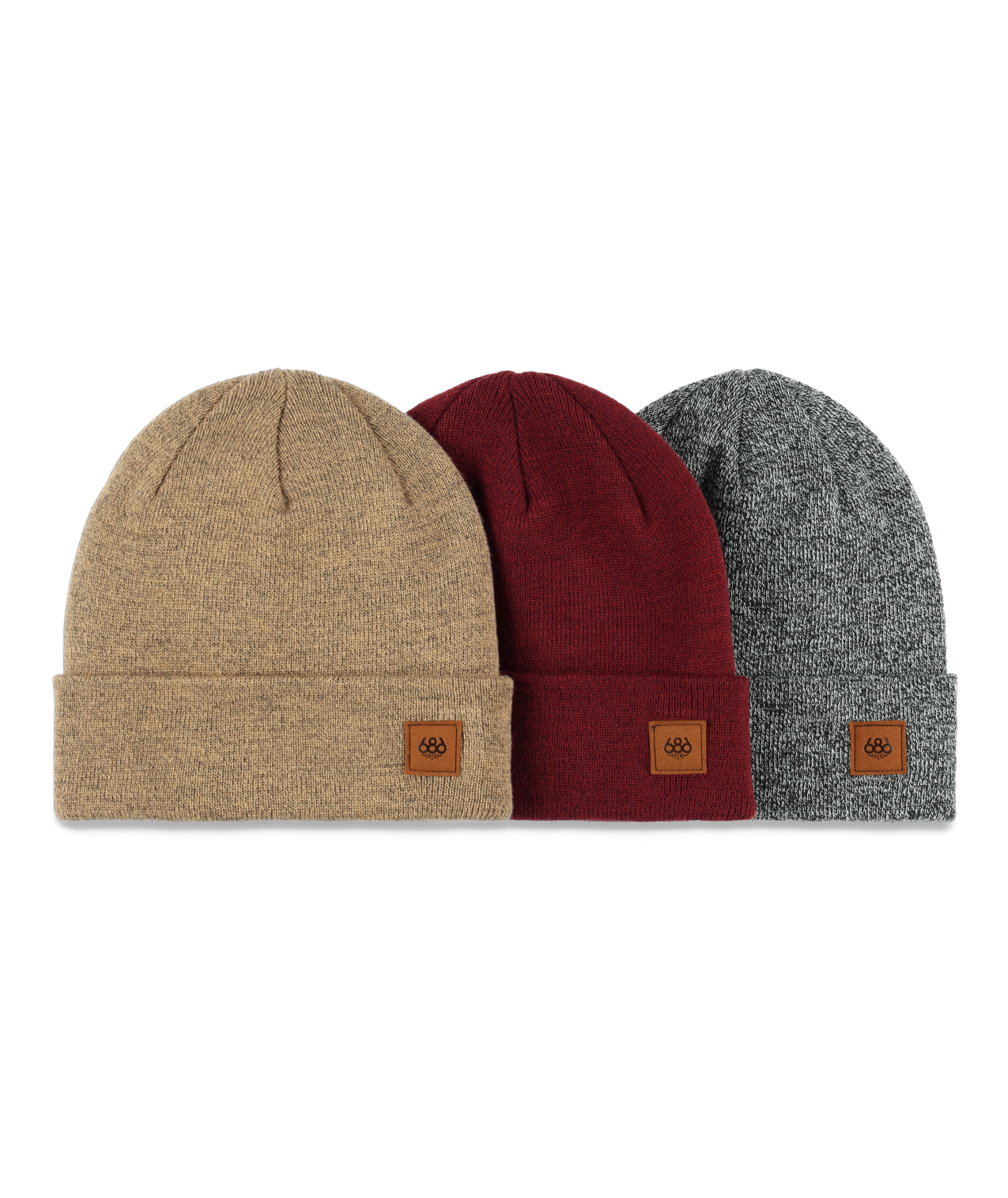 686 Roll Up Beanie 3 Pack