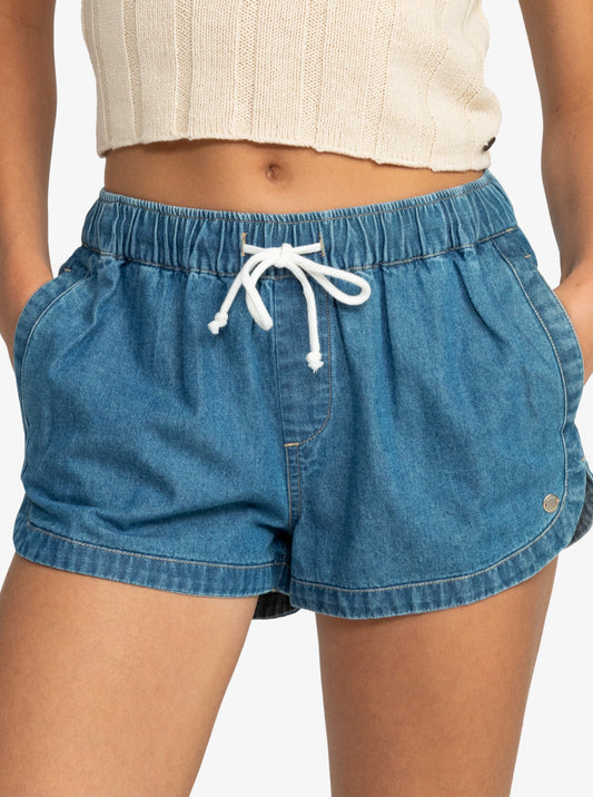 Roxy New Impossible Denim Mid Shorts