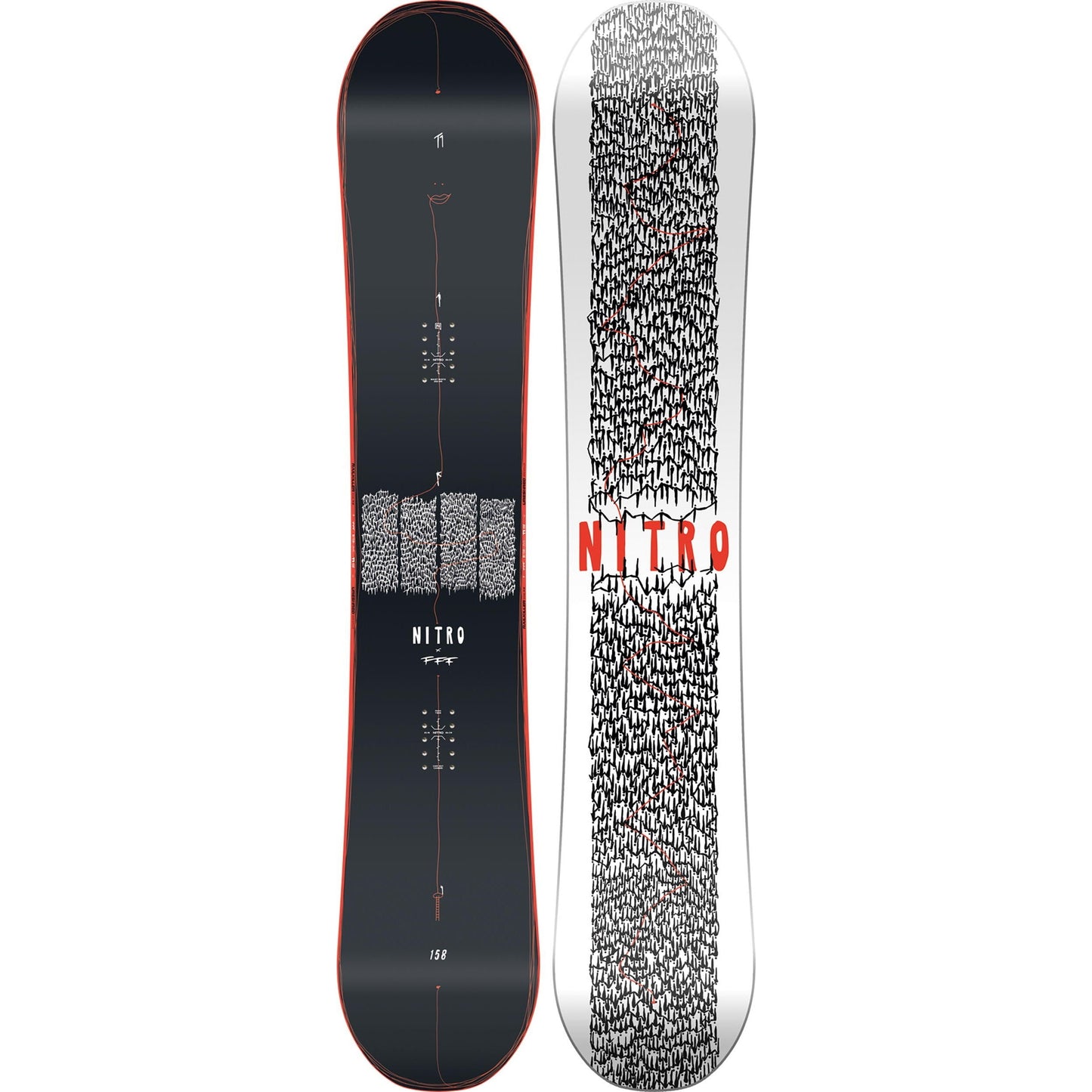 Nitro T1 x FFF Snowboard 2024 - 88 Gear