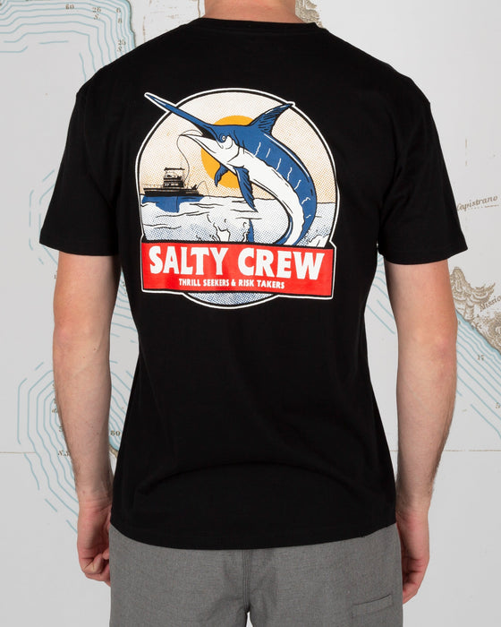 Salty Crew Deep Drop Black Premium S/S Tee