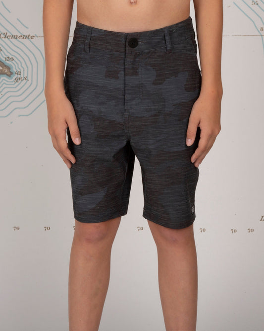 Salty Crew Drifter 2 Black Camo Hybrid Shorts