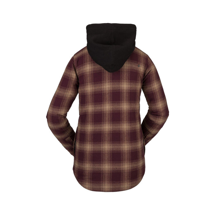 Volcom Womens Hooded Flannel Jacket