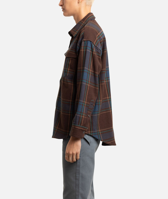Jetty Anchor Flannel - Brown