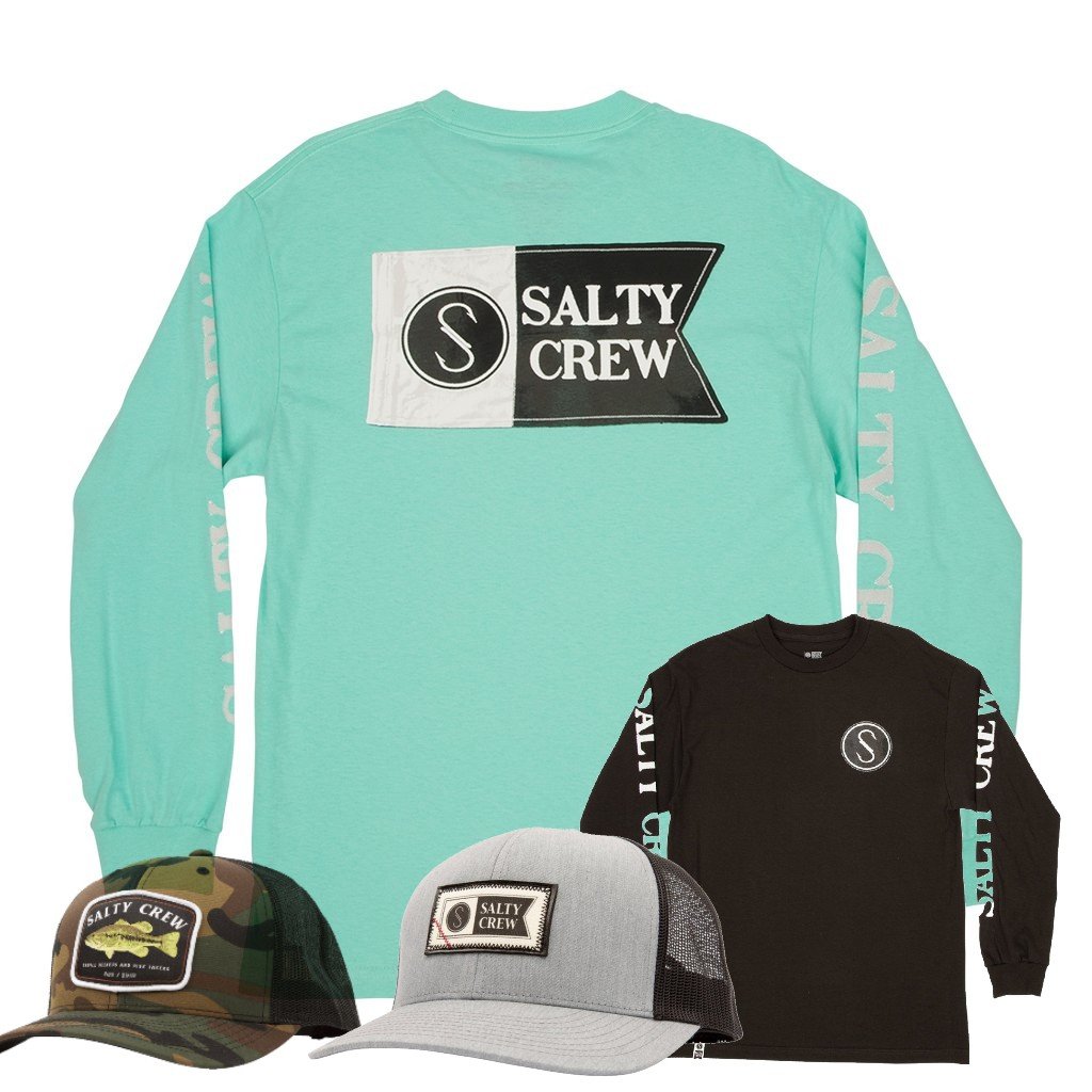 Salty Crew Patchwork Shirt and Hat Package - 88 Gear