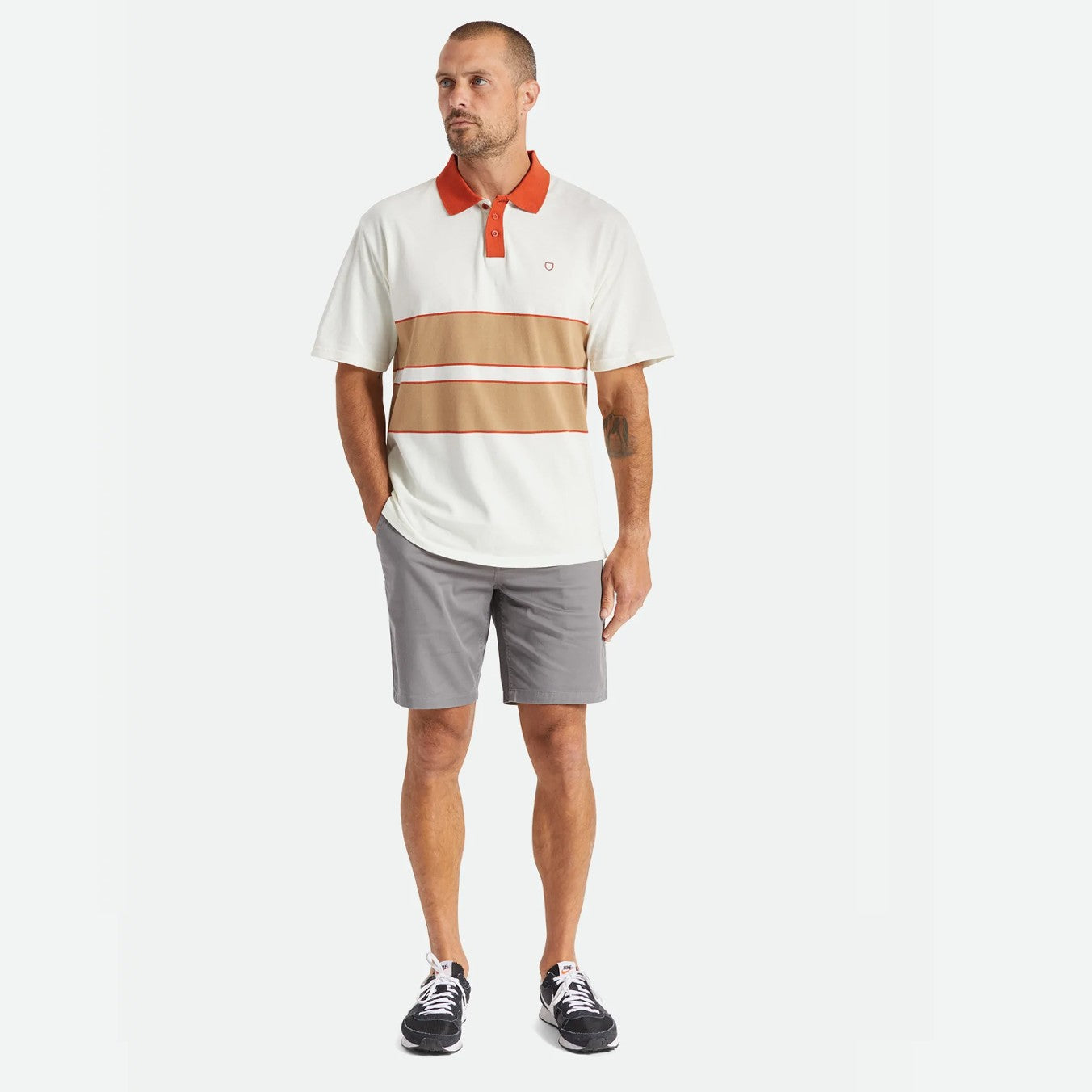 Brixton Shield Boxy Knit Polo - 88 Gear