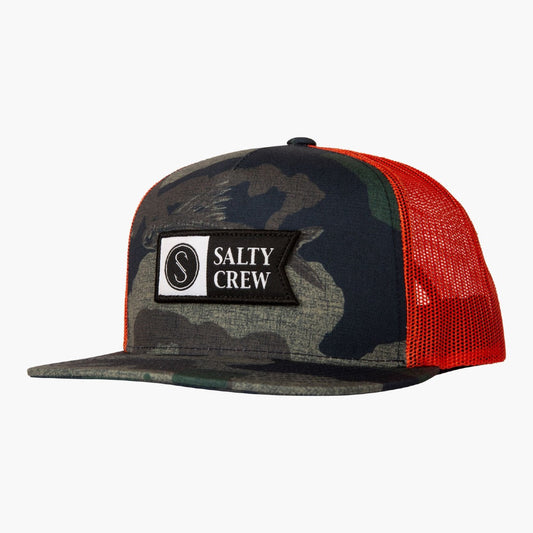 Salty Crew Alpha Twill Camo Trucker