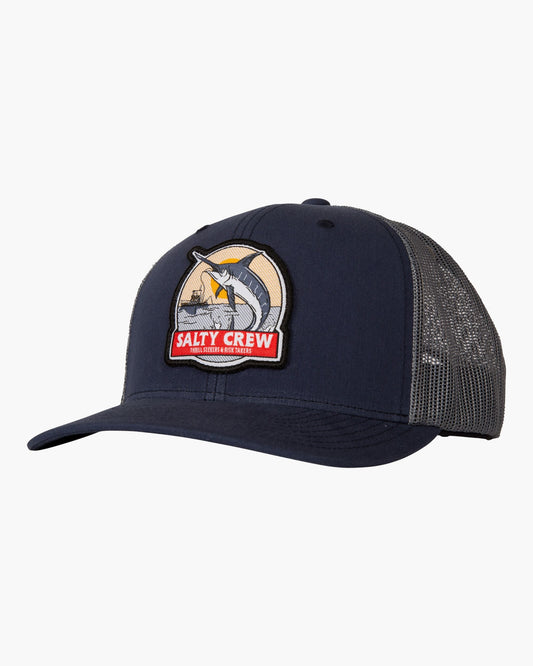 Deep Drop Navy/Grey Retro Trucker