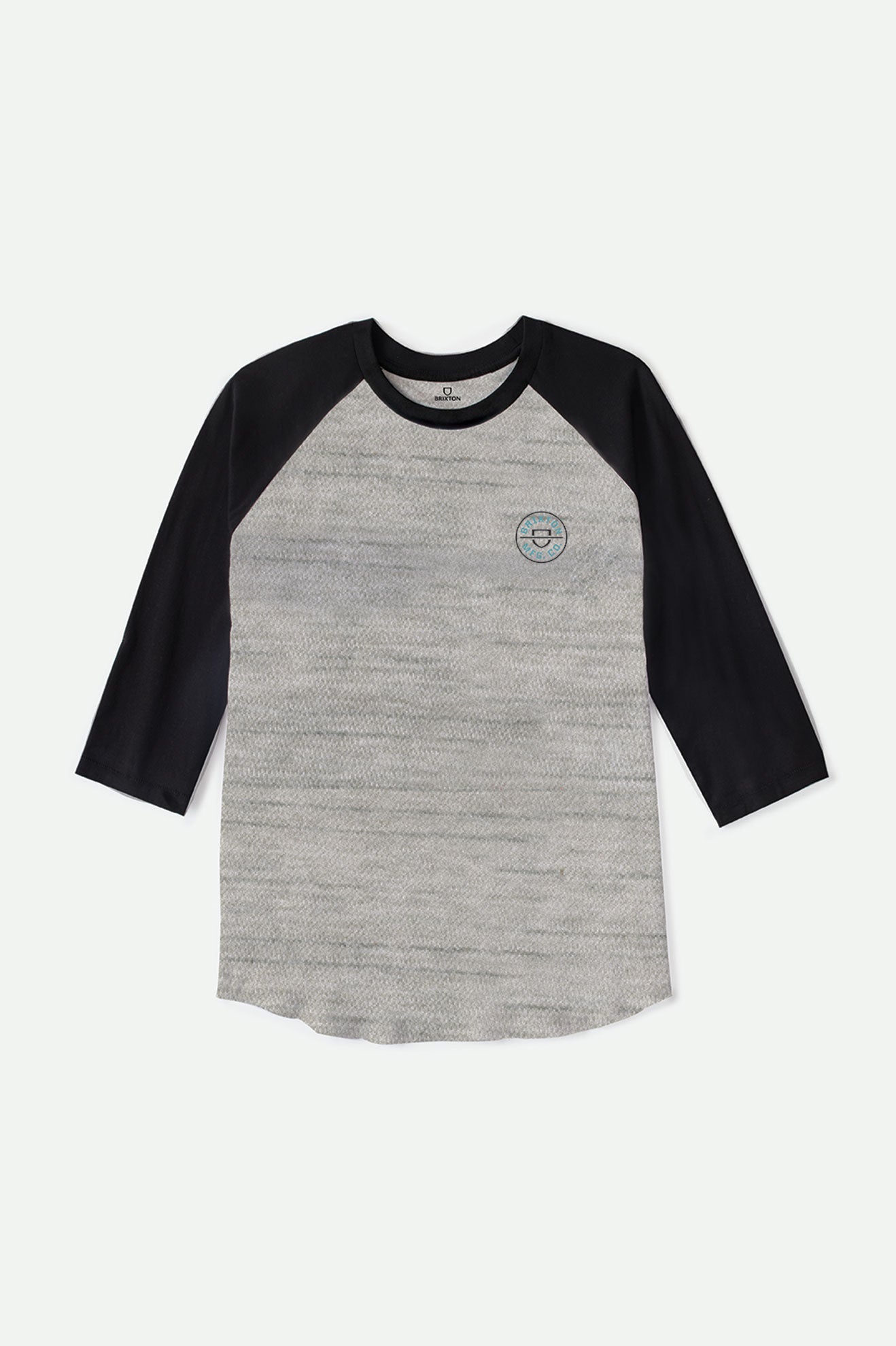 Crest S/S Raglan Knit - Heather Grey/Black