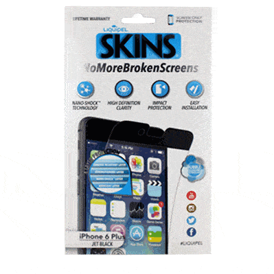 Liquipel iPhone 6 Plus Skin Screen Protection Black - 88 Gear